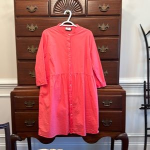 Tuckerneck Poppy Pink Stretch Royal Shirt Dress